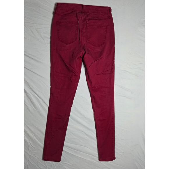 Old Navy Burgundy Super Skinny High Rise Jeans Size 4 - Picture 8 of 8